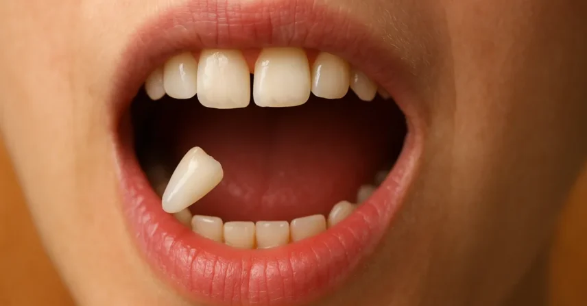 Sonhar com 1 dente caindo: mudanças, ciclos e avisos simbólicos