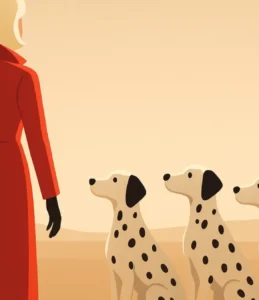 101 Dálmatas 1961 Disney Cruella DeVil vilã moda cachorros