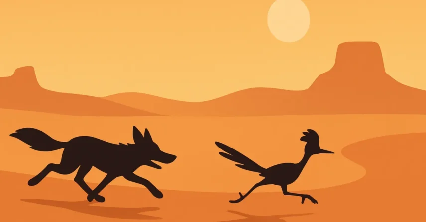 Coiote e Papa-Léguas: A Perseguição Mais Icônica do Deserto Selvagem!