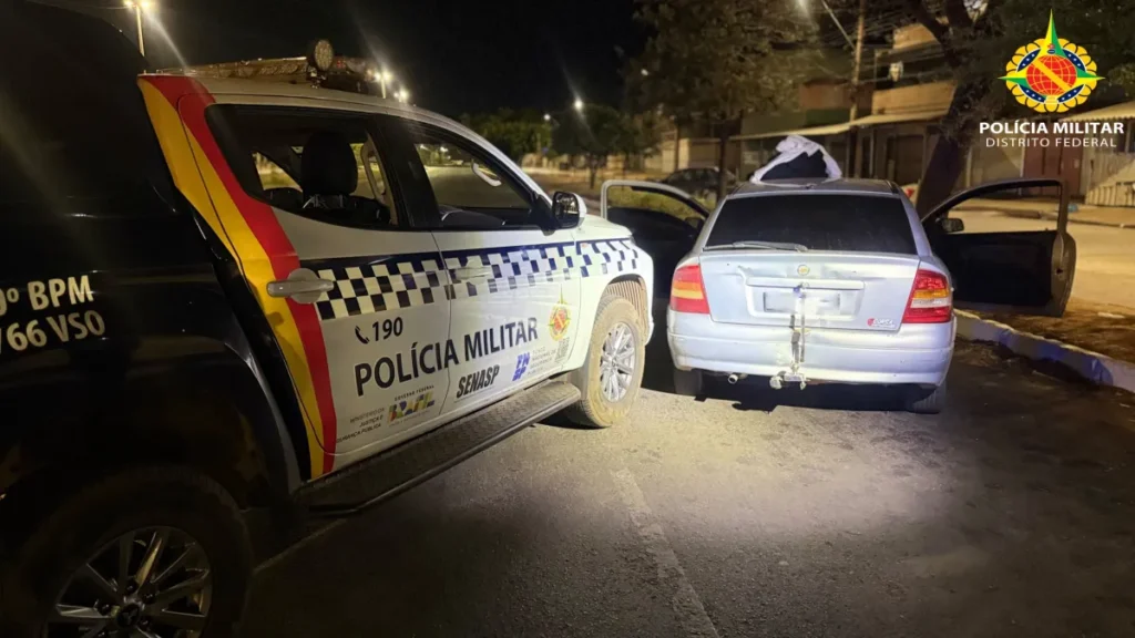 Perseguição em Ceilândia acaba com 5 detidos e menor ferido